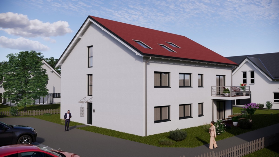 NEUBAU - Stilvolle Dachgeschosswohnung in Palzing/ Zolling - Nord-West